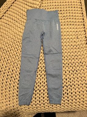 Gymshark Blue Women's High-Waist Athletic Leggings